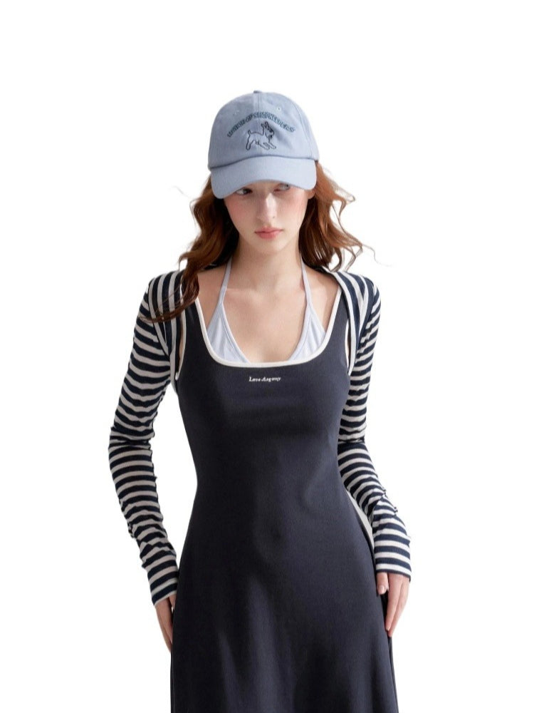 Layered Halter Knit Dress