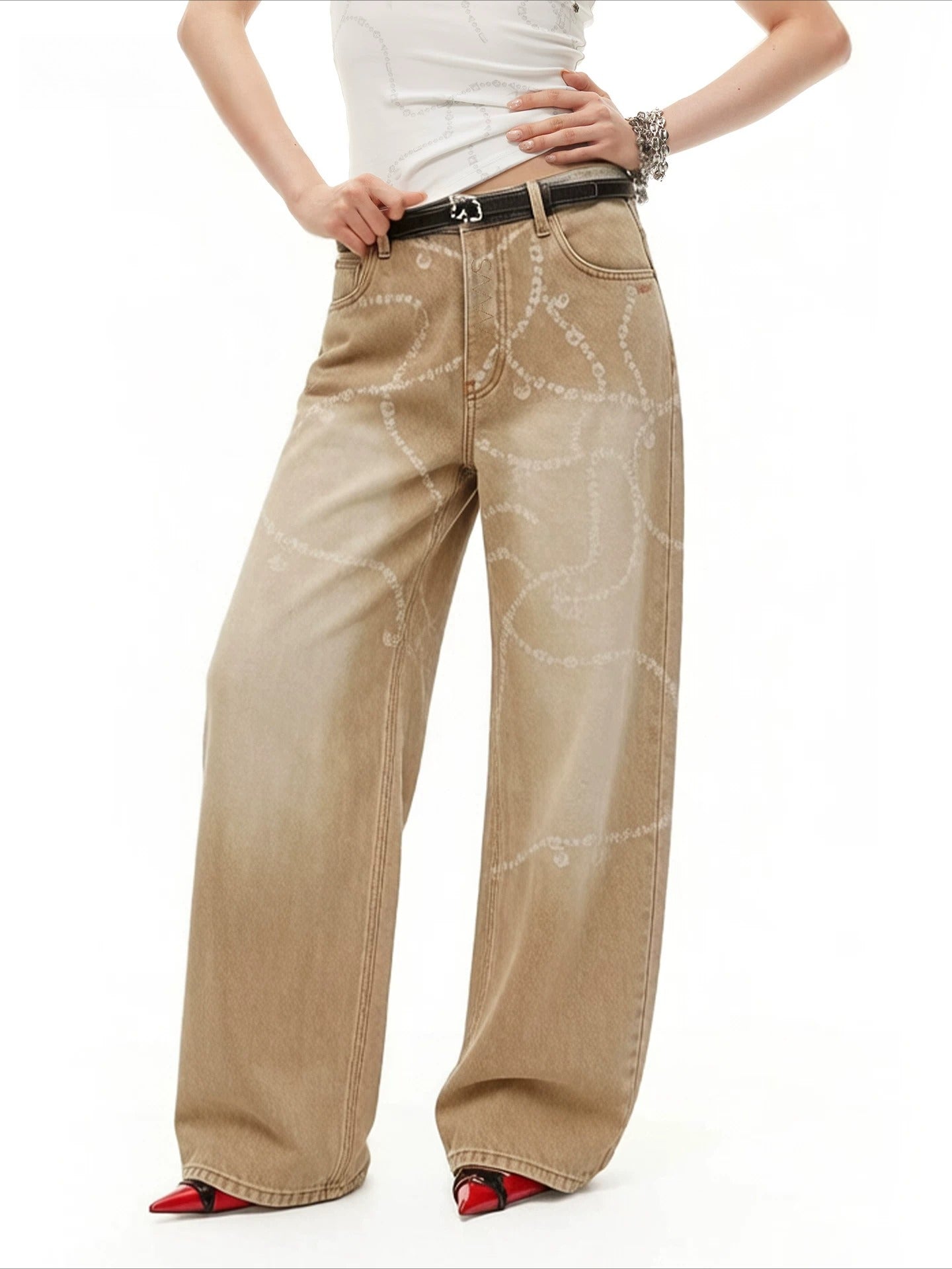 Beverly Wide Denim Pants
