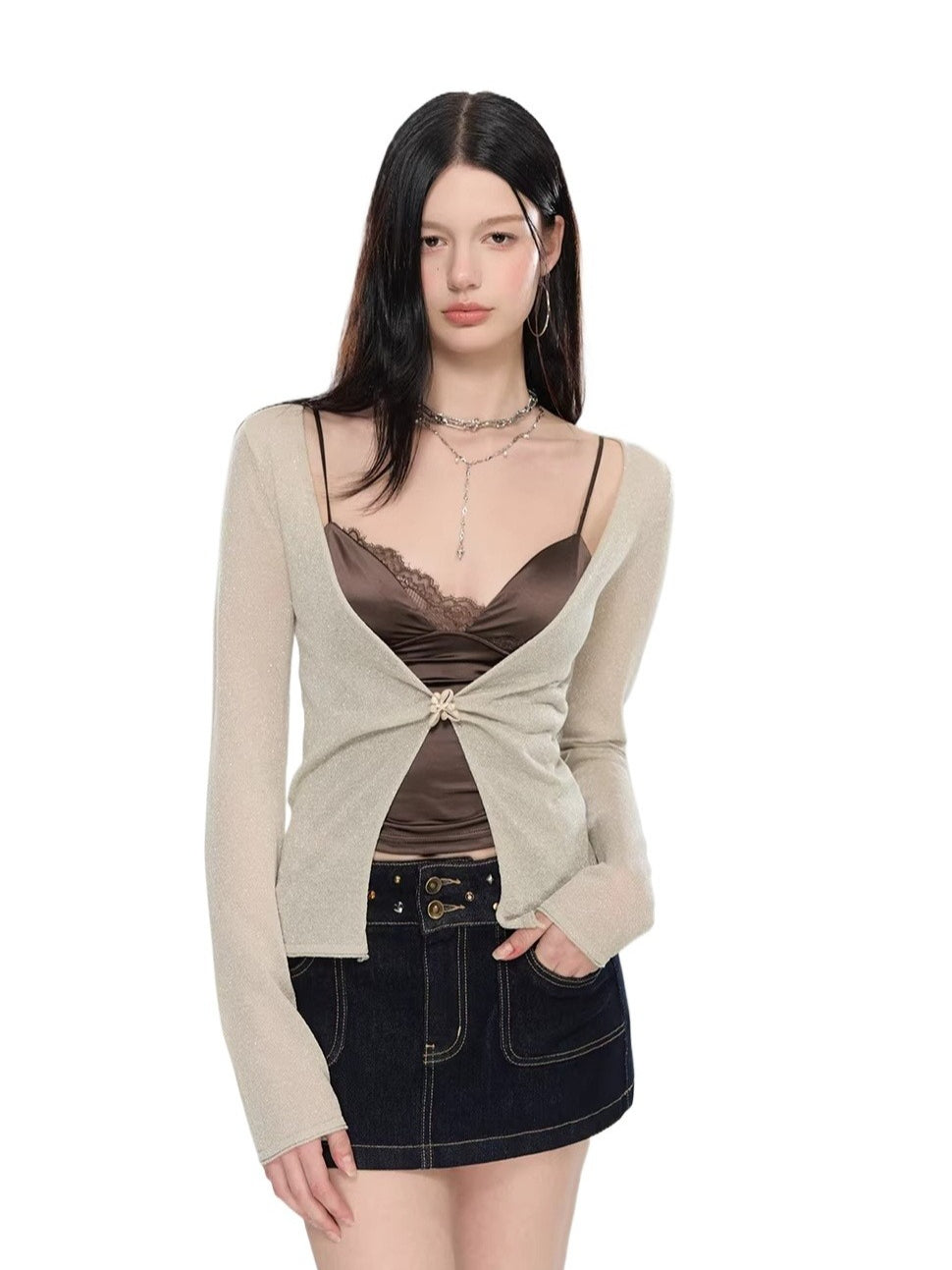 Shimmer Knit Cardigan