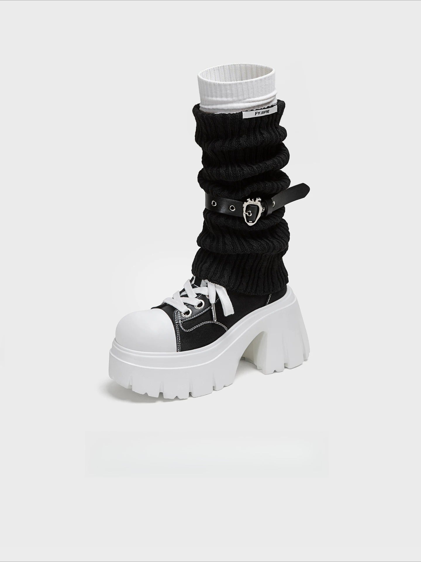 Platform Canvas Short Boots