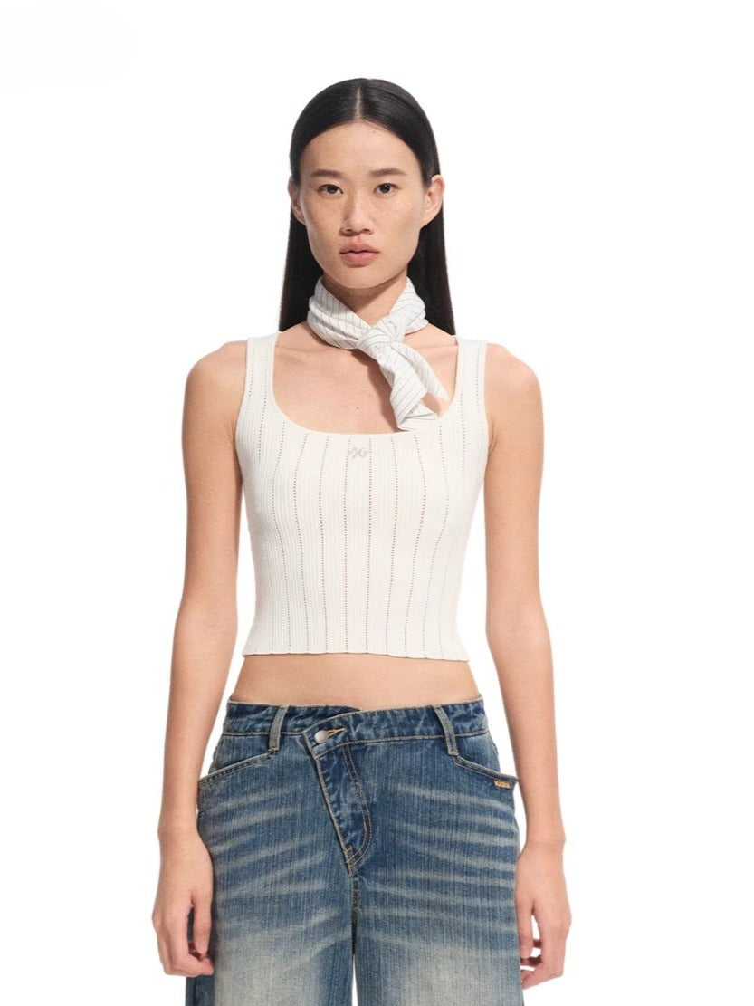 Cutout Ribbed Camisole