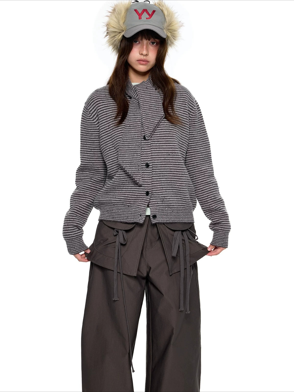 Polar Fleece Knit Cardigan