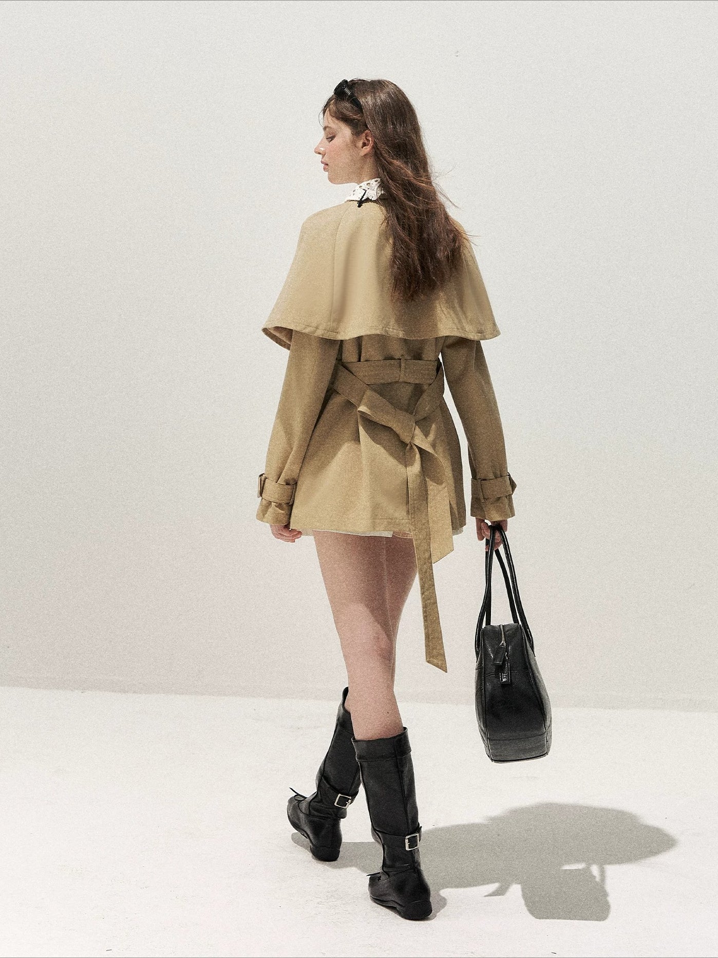 Detachable Cape Trench Coat