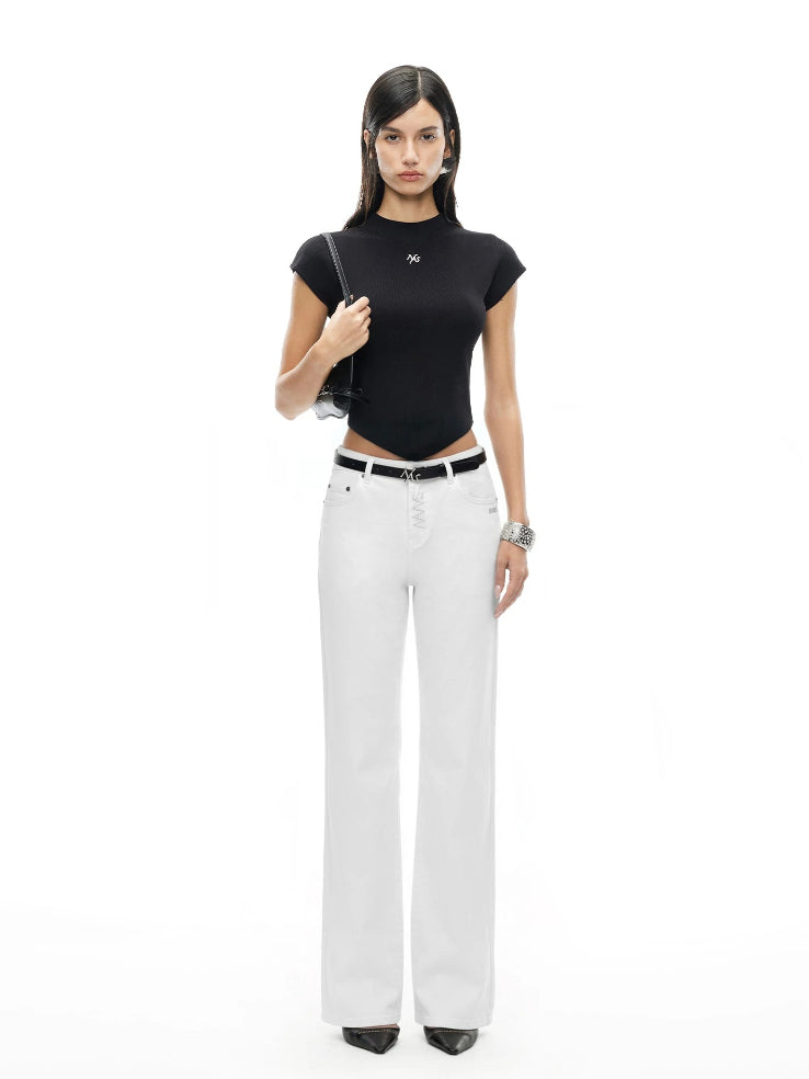 +5CM N4 Proportion Straight Jeans