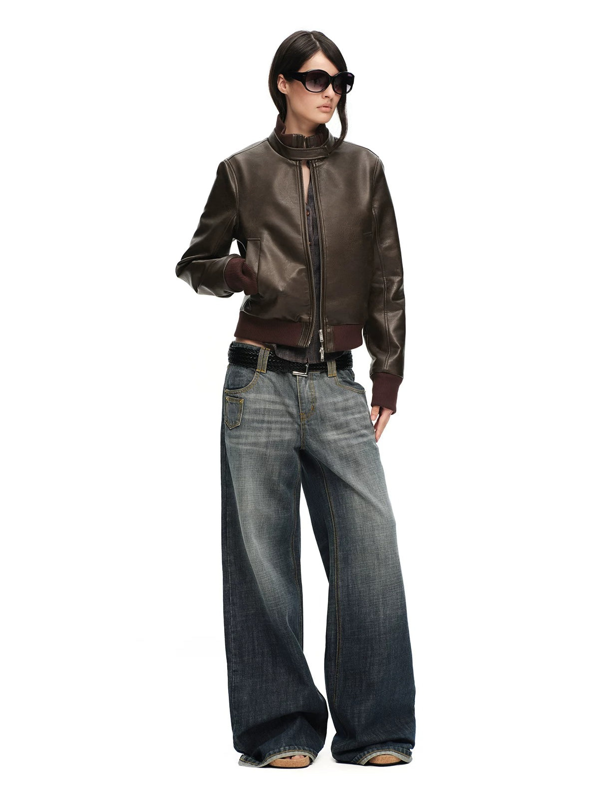 Matte PU Biker Jacket