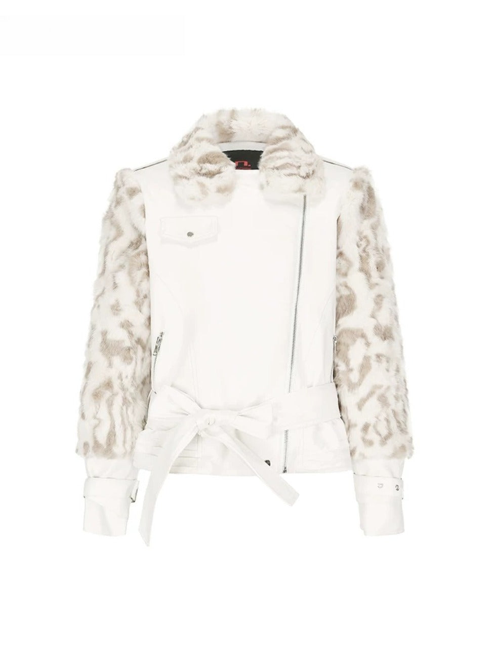 Patchwork Faux Fur Coat