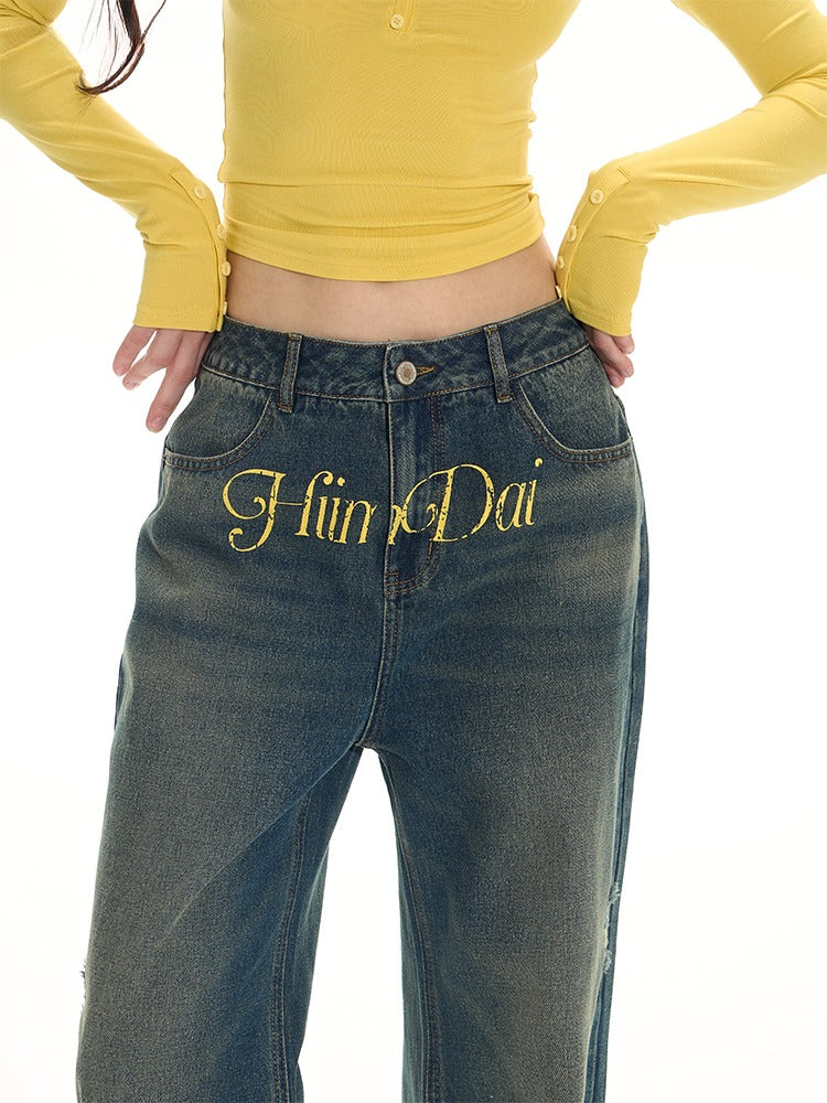 Relaxed Vintage Wide-Leg Jeans