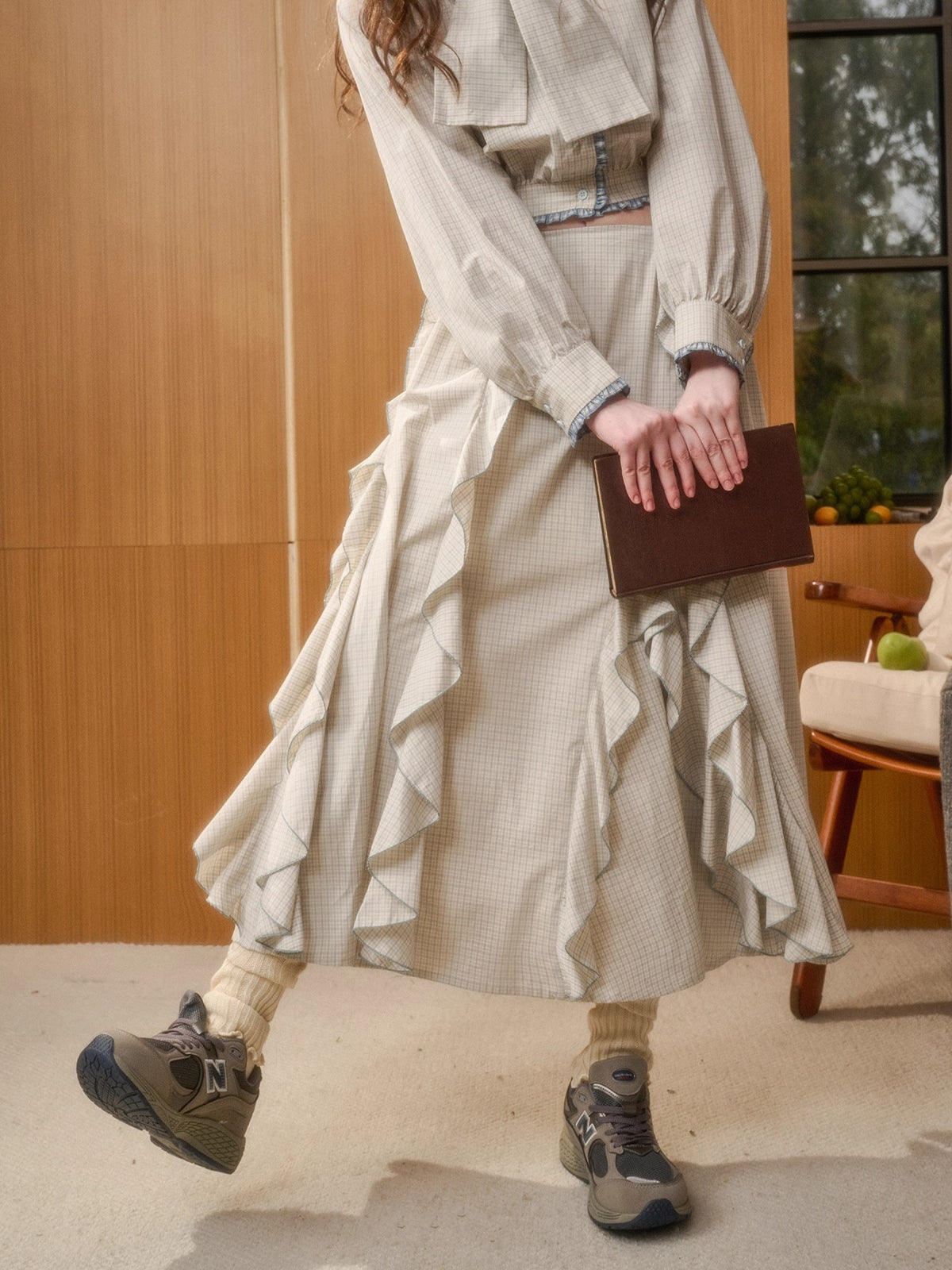 Organic Cotton Gingham Shirt Set