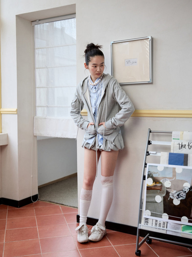 Solid Color Hoodie & Sweatpants Set