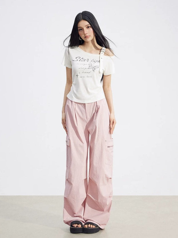 Cargo Wide-Leg Pants