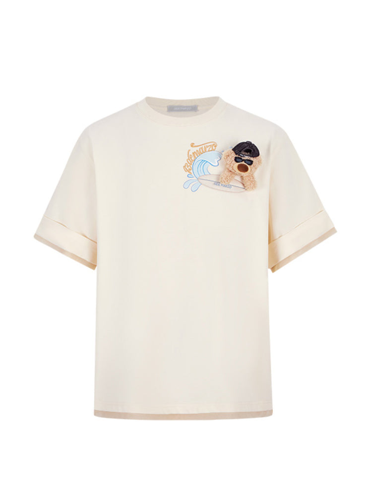 Surfing Doll Cotton T-shirt