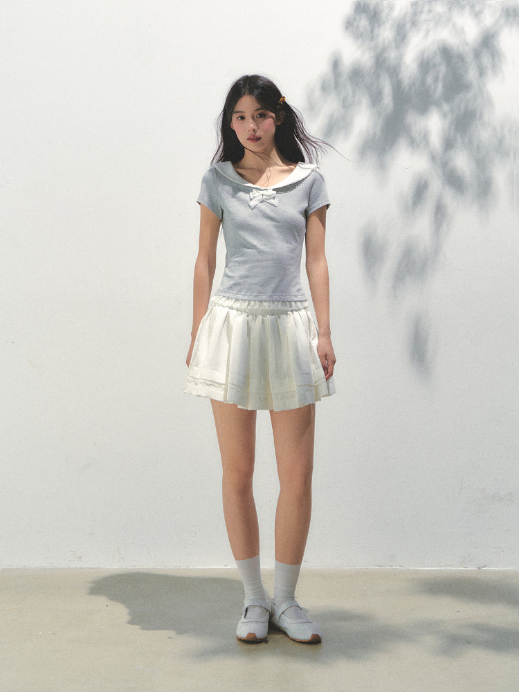 Lace Bow Retro T-shirt