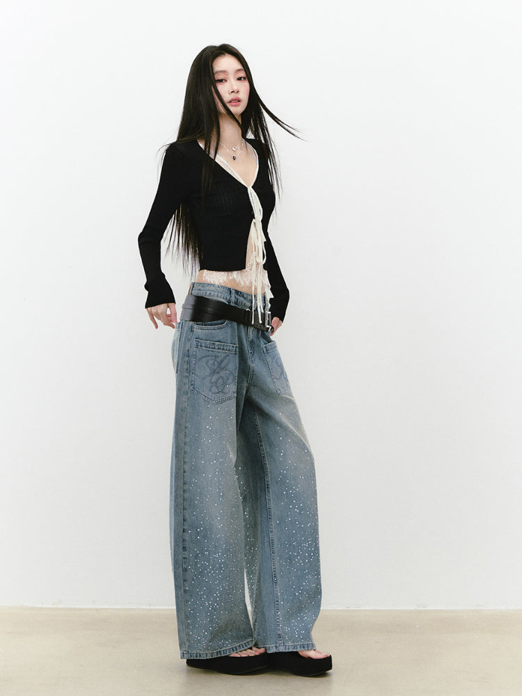 Breathable Knitted Sun Protection Lace Spliced Cardigan