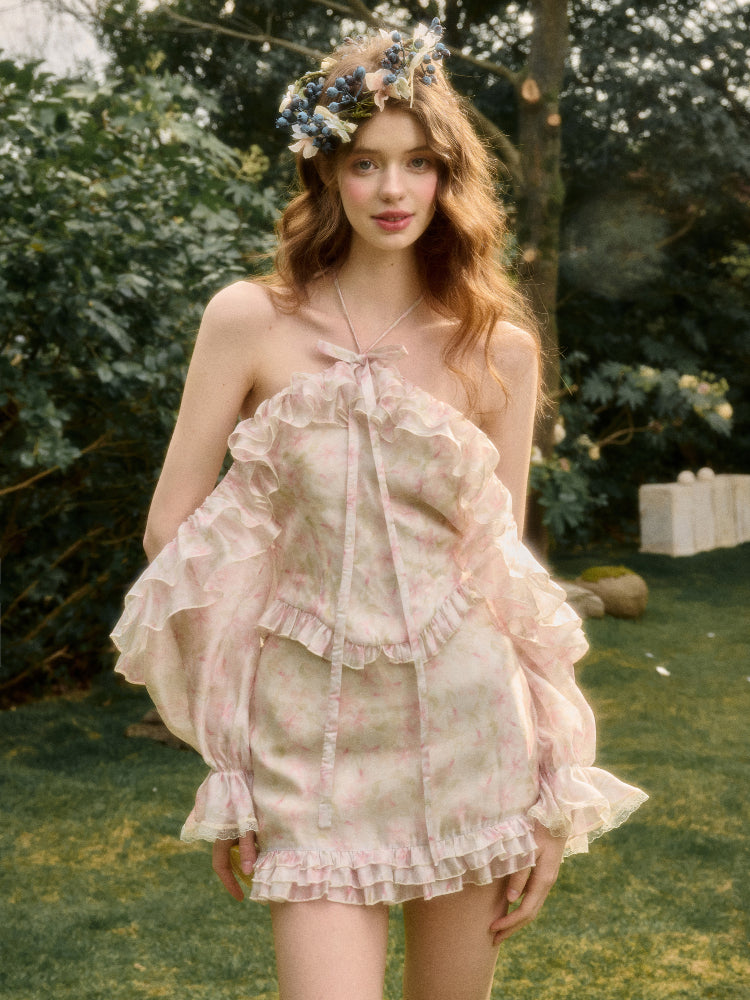 Butterfly Organza Fairy Top & Skirt Set