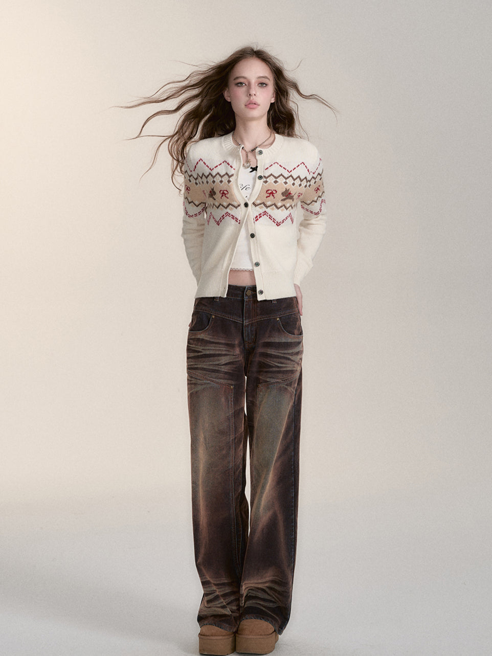 Fair Isle Dog Cardigan