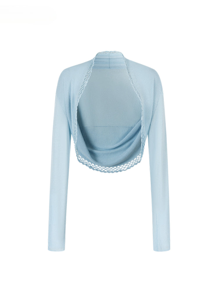 Heavy-duty Knitted Draped Neck Tank Top Set