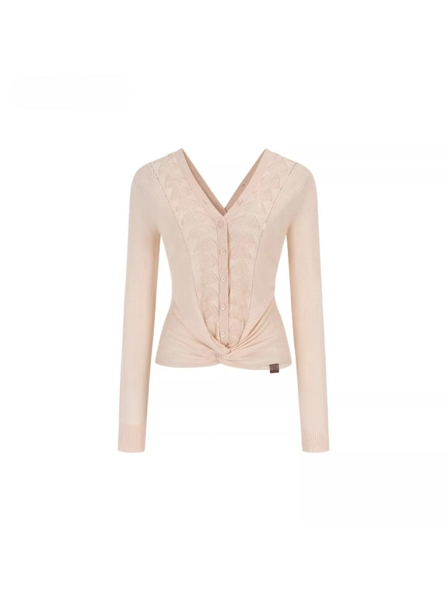 Reversible Wool Blend Cardigan