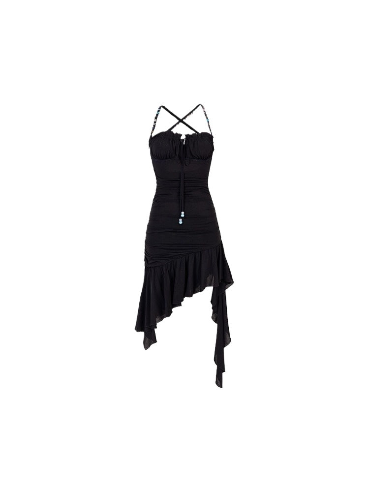 Beaded Mesh Bodycon Dress