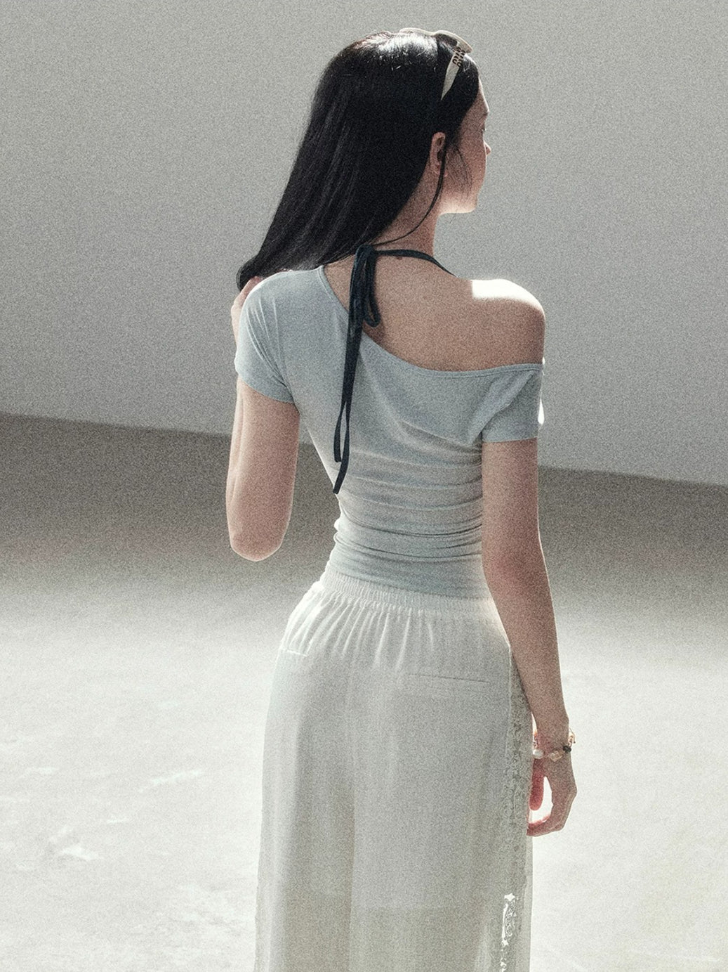 Asymmetric Halter Top