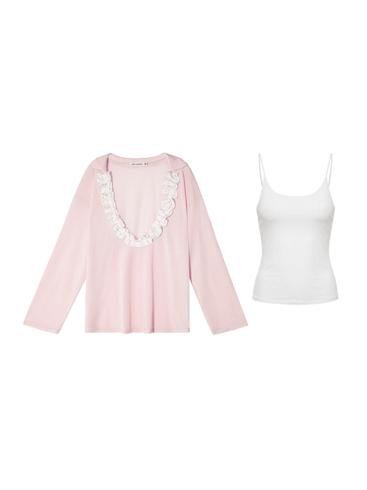 Ruffle Cloud Tee Set