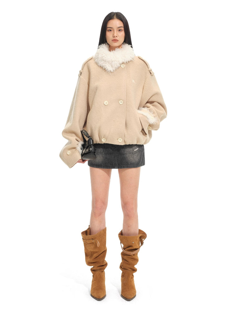 Polar Sculpted Wool-Blend Jacket