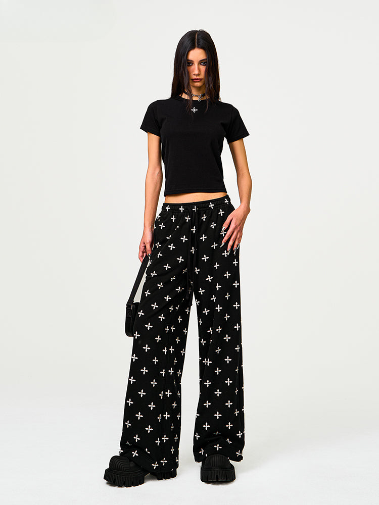 All-Over Print Tie-Dye Sports Paratrooper Pants