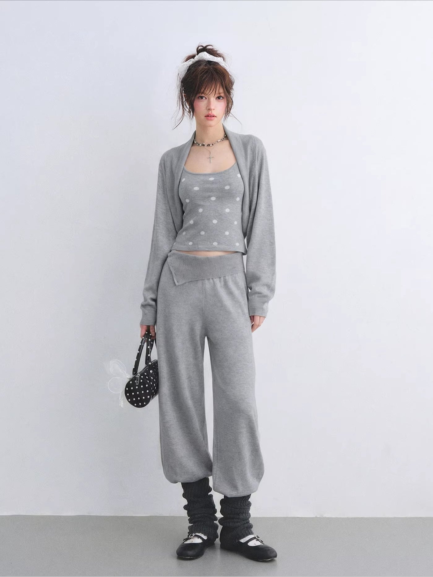 Polka Dot Layered Lounge Set