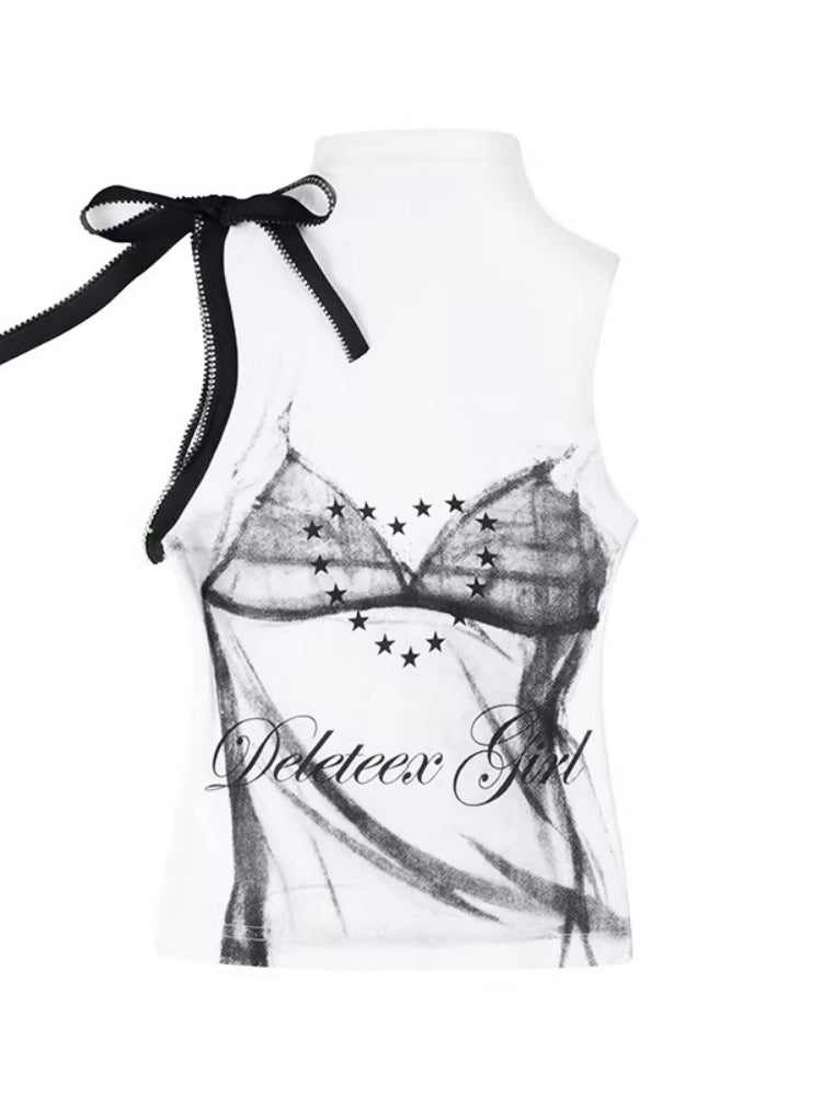 DeD-moji Printed Sleeveless Tank Top