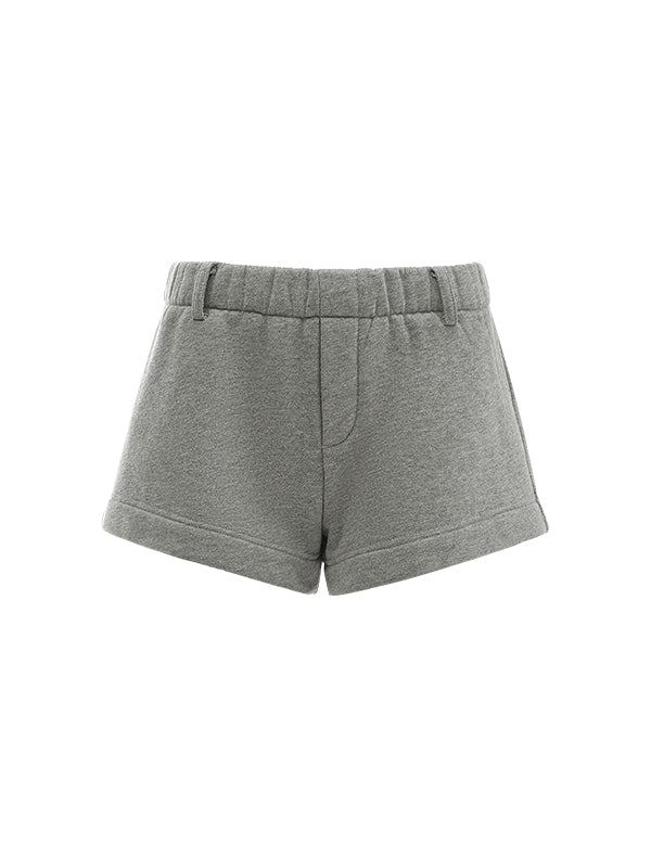 Fleece-Lined Short Sweatpants