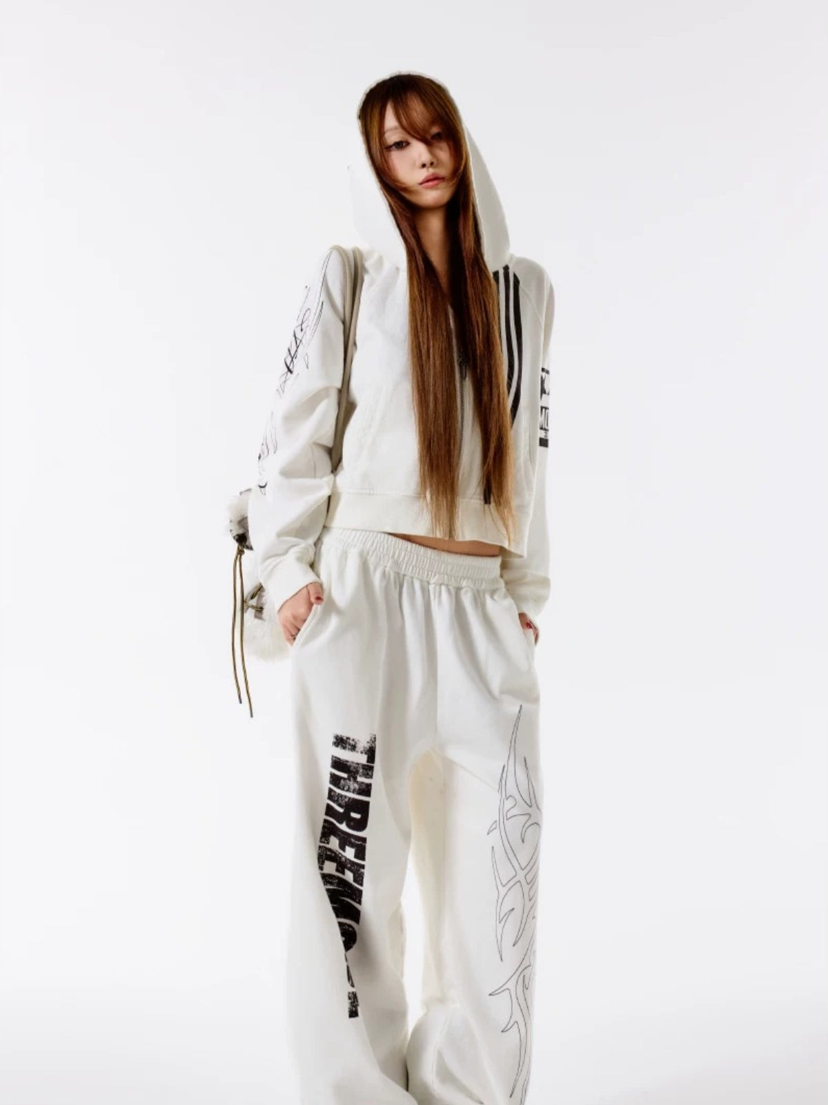 Letter Hooded Sweatshirt