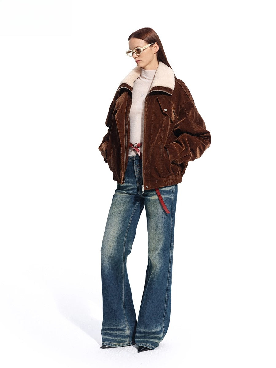 Ross Velvet-Wash Denim Jacket