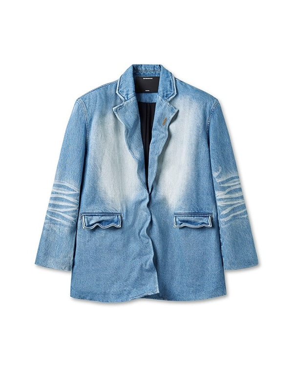 Ice Blue Lynx Denim Jacket