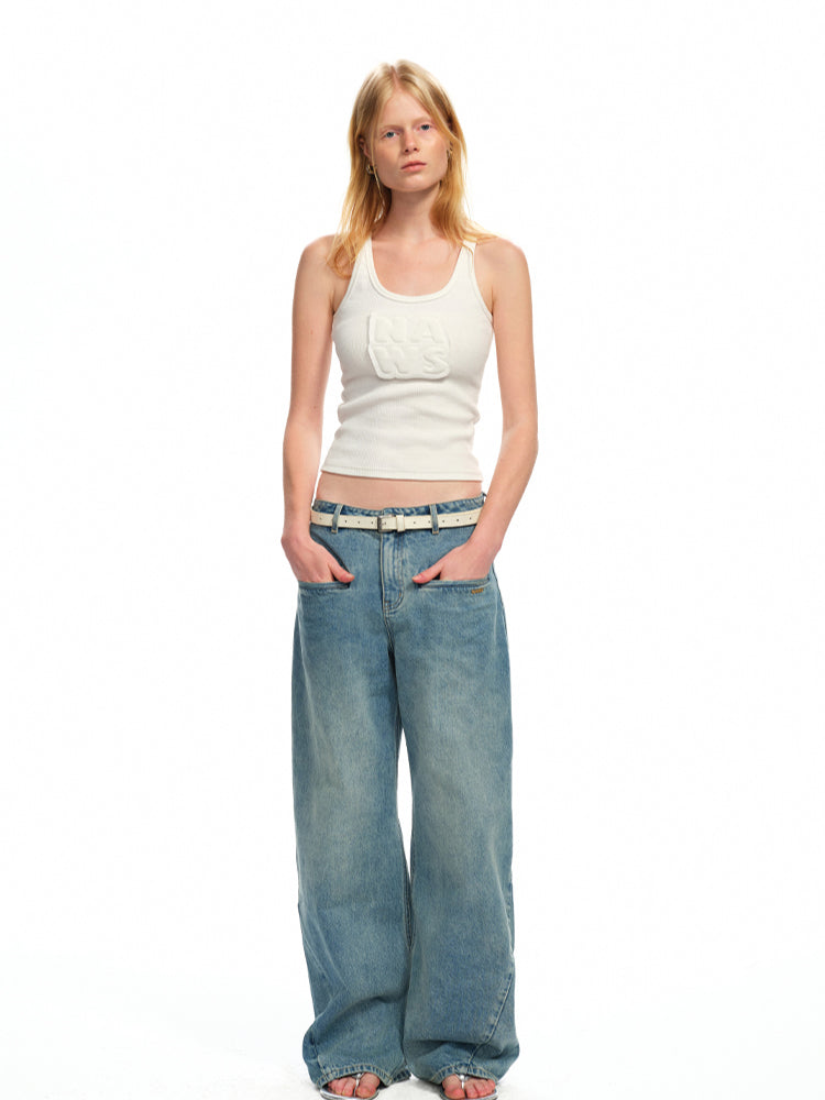 Applique U-Neck Vest Sling