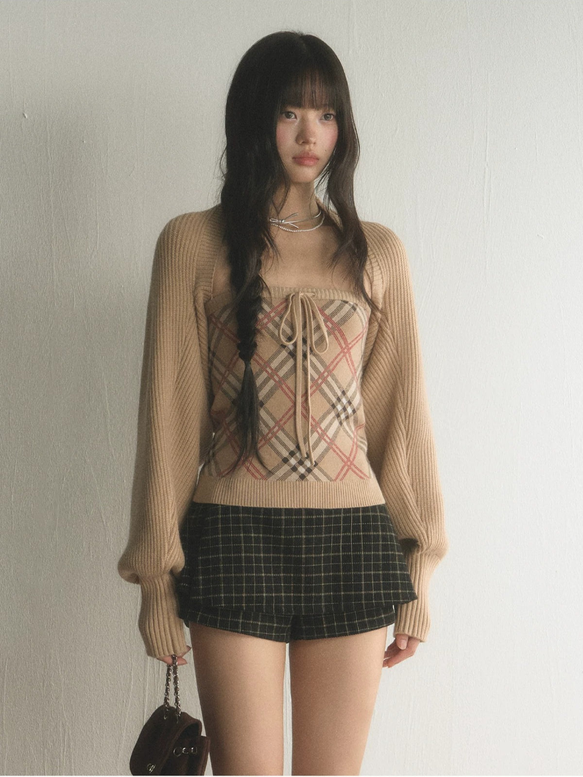 Argyle Knit Layer Set