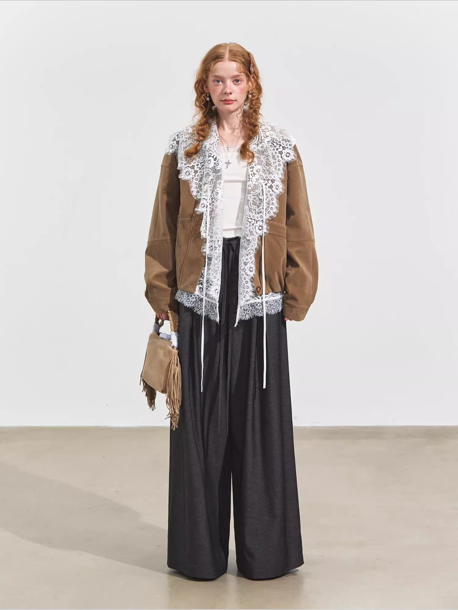 Suede Fog Oversized Jacket