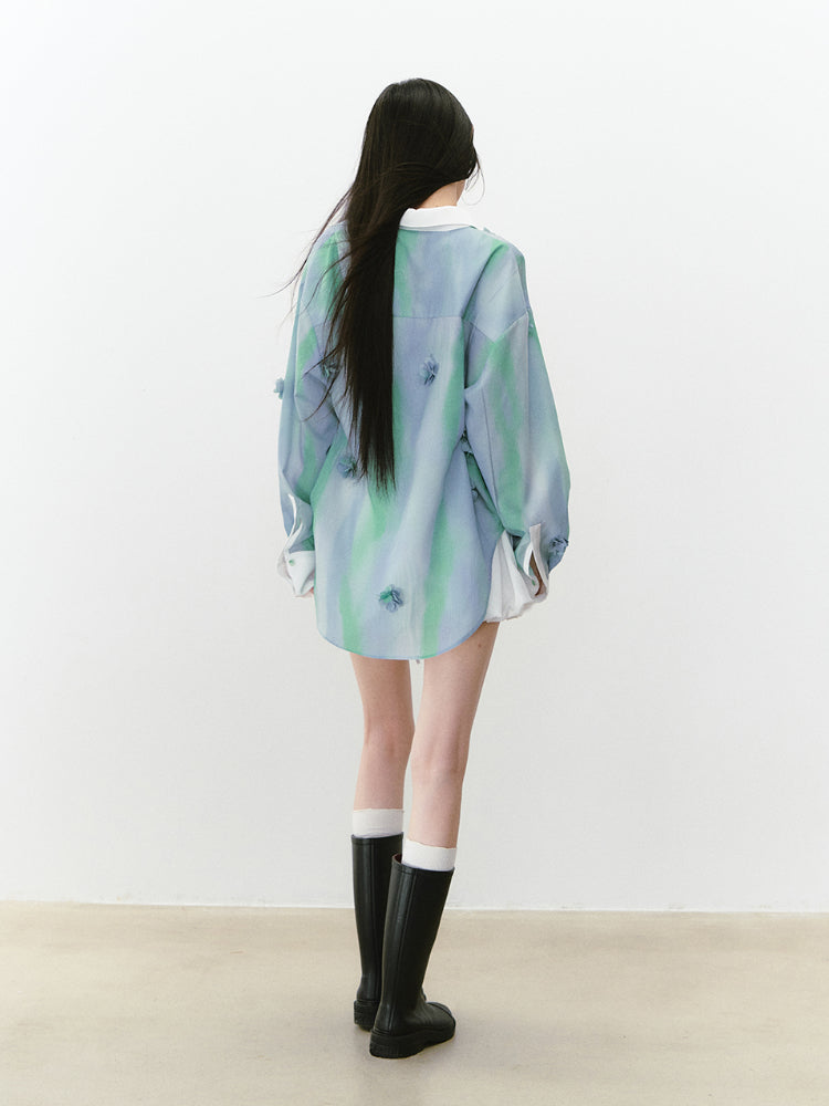 Floral Thin Flowing Sunshade Shirt