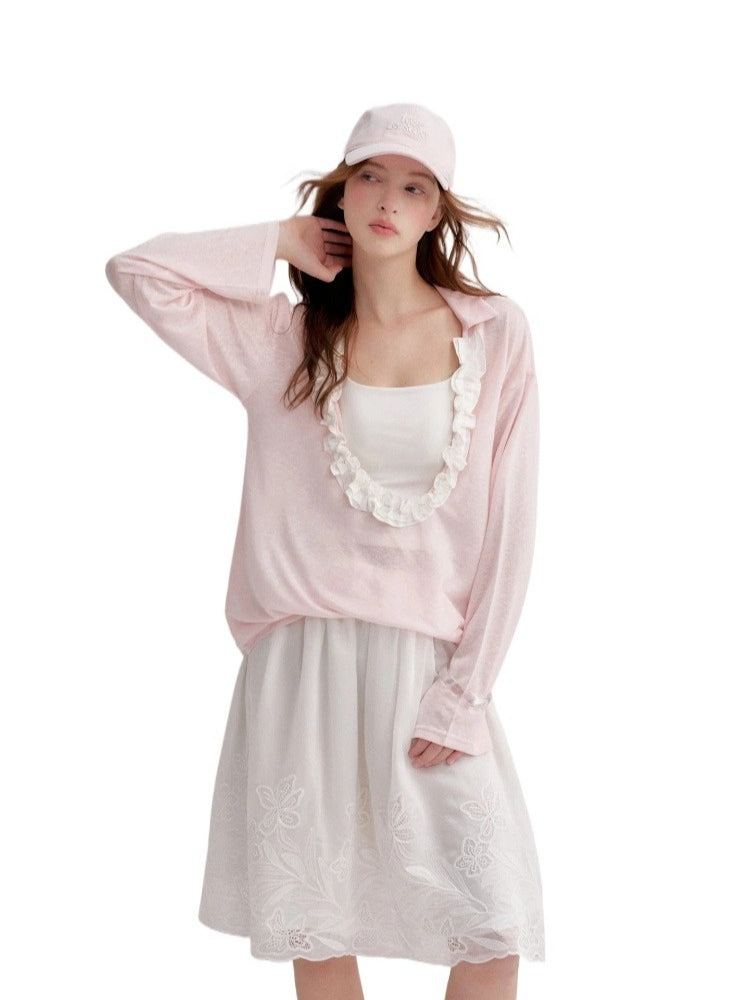 Ruffle Cloud Tee Set