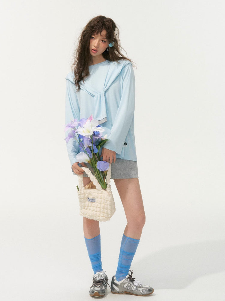 Lazy Style Layered Sun Protection Top