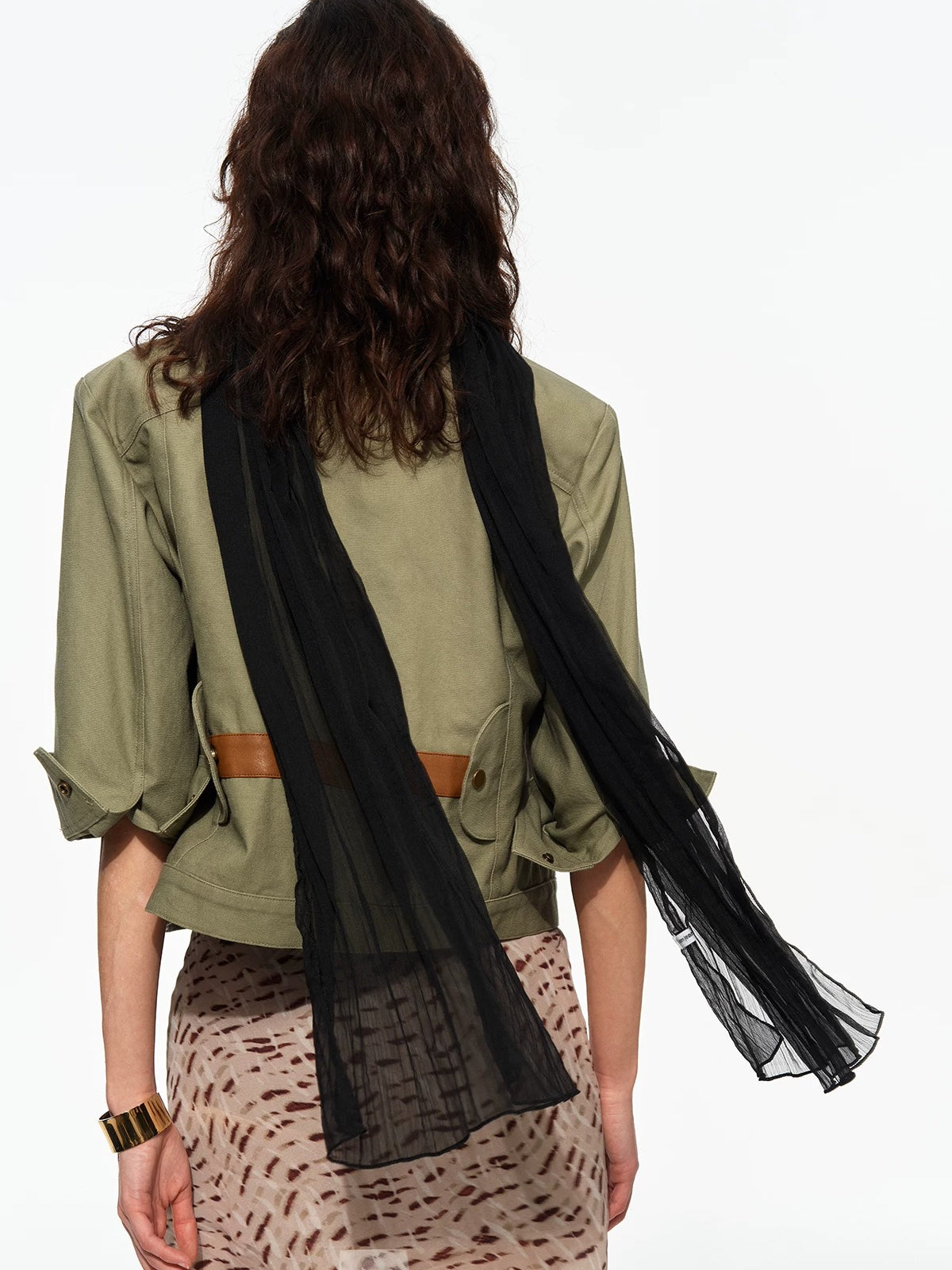 Cropped Seven Sleeve Jacket