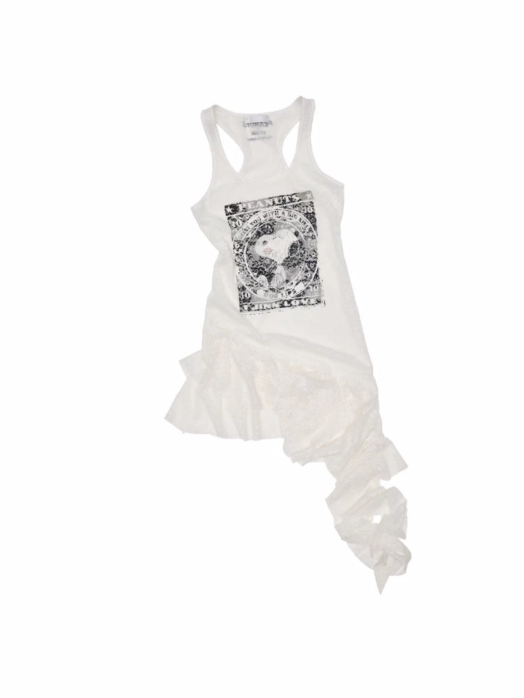 Snoopy Ruffle Tank Dress
