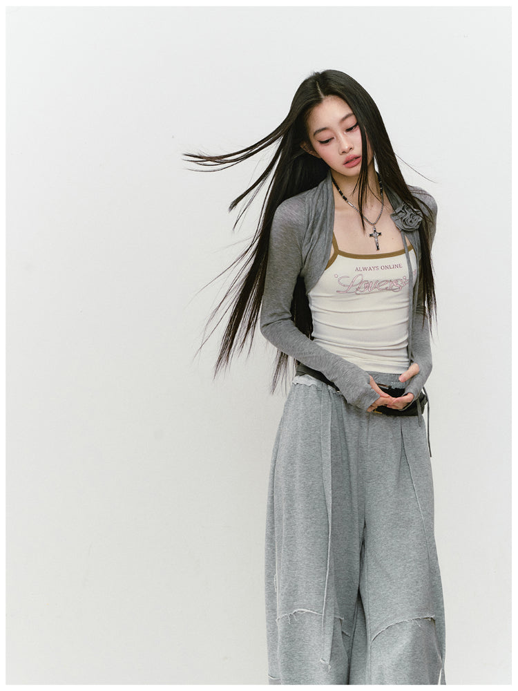 3D Flowers Lyocell Vest Coat