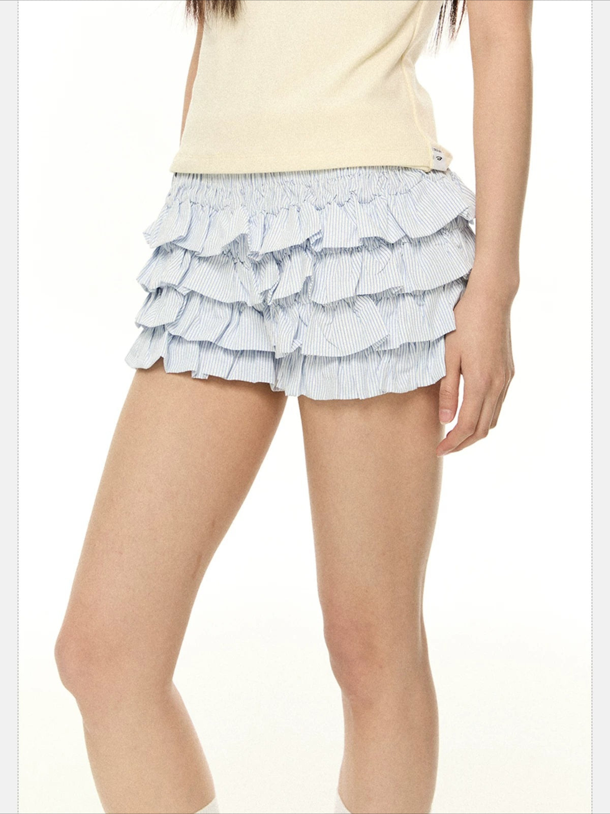 Layered A-Line Skirt Shorts