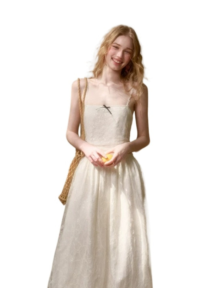 Sequin Lace Slip Dress