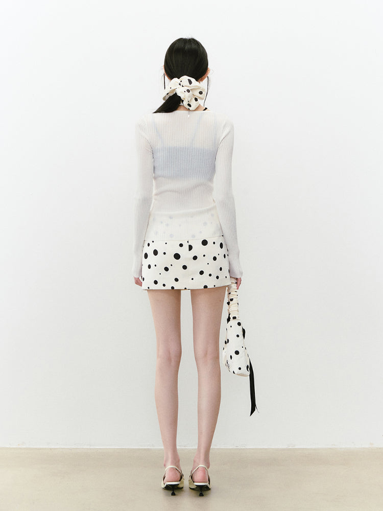 Lace Spliced Sun Protection Knitted Cardigan