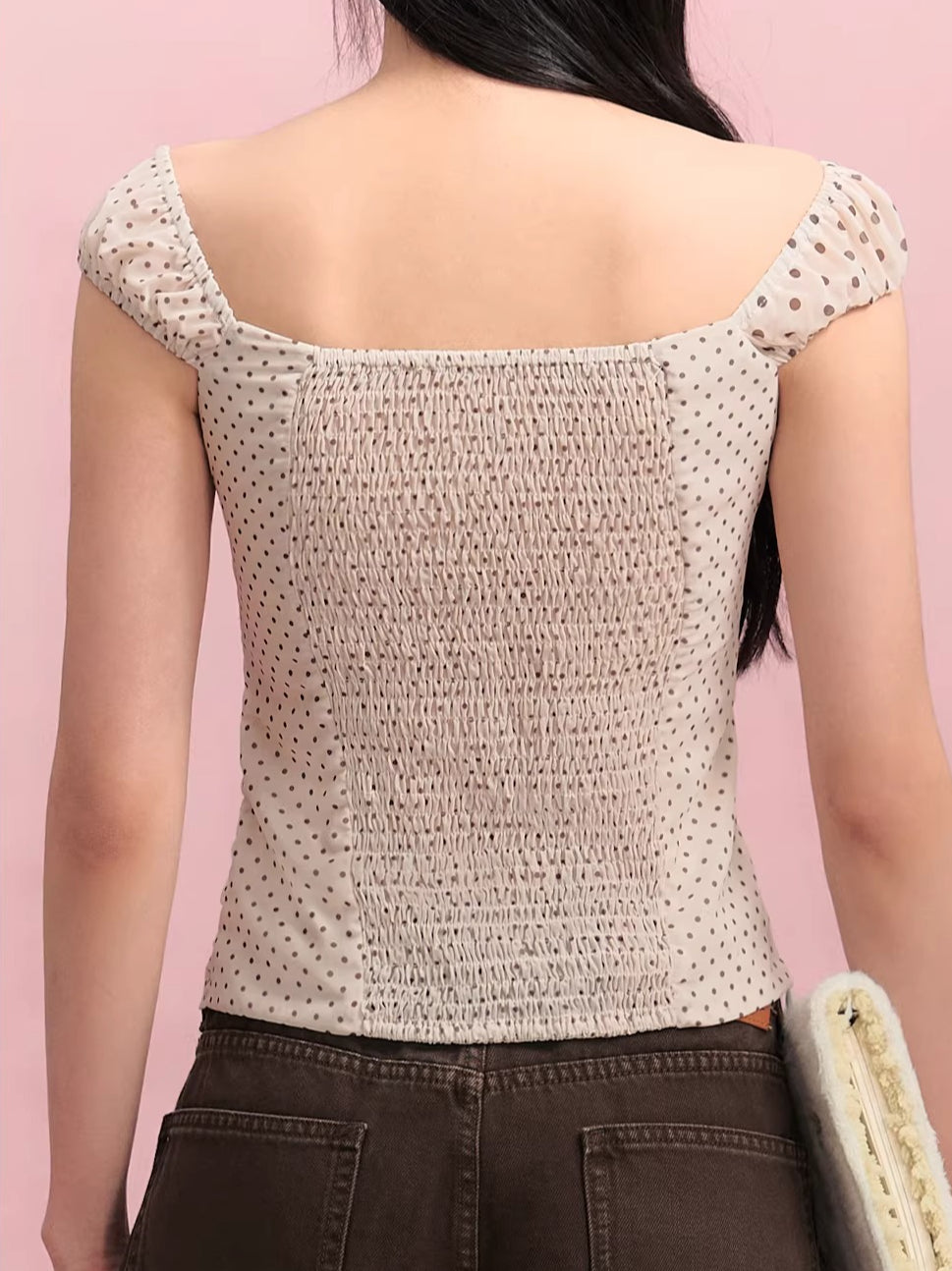 Polka Dot Square Top