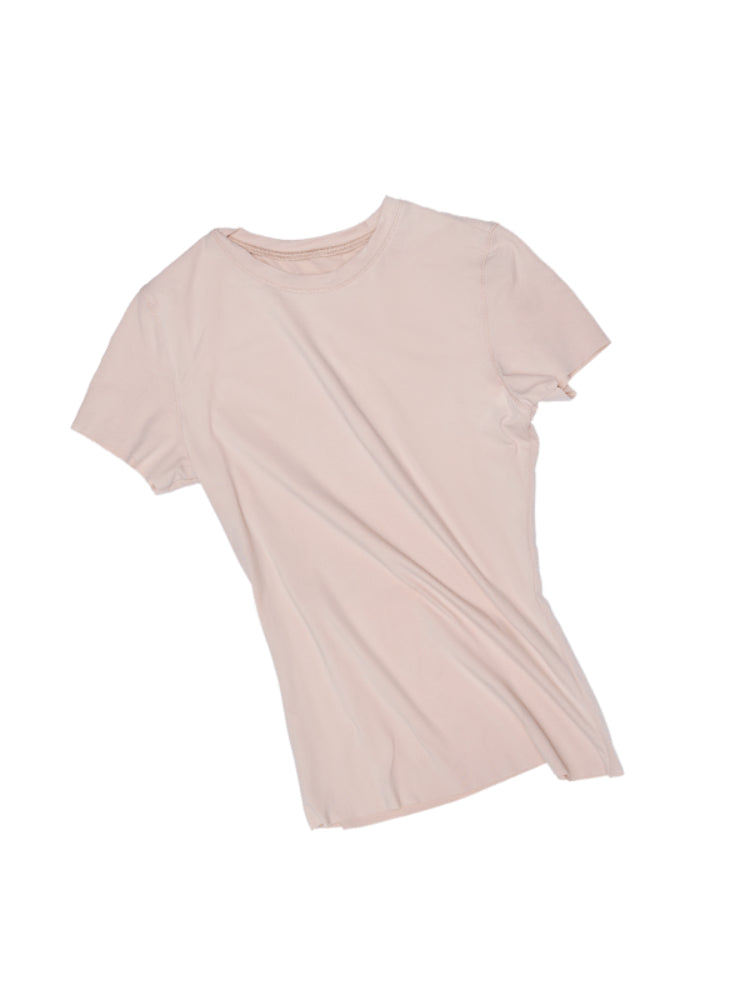 Basic Slim-Fit Solid-Color T-shirt