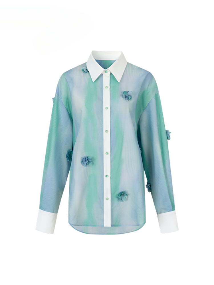 Floral Thin Flowing Sunshade Shirt