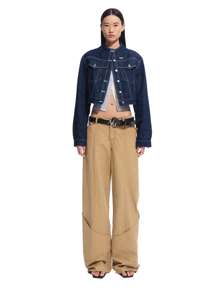 Twist-Buckle Leather Belt