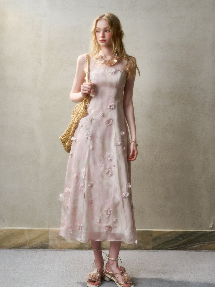 Romantic Moments in Pastel Island Long and Short Dress