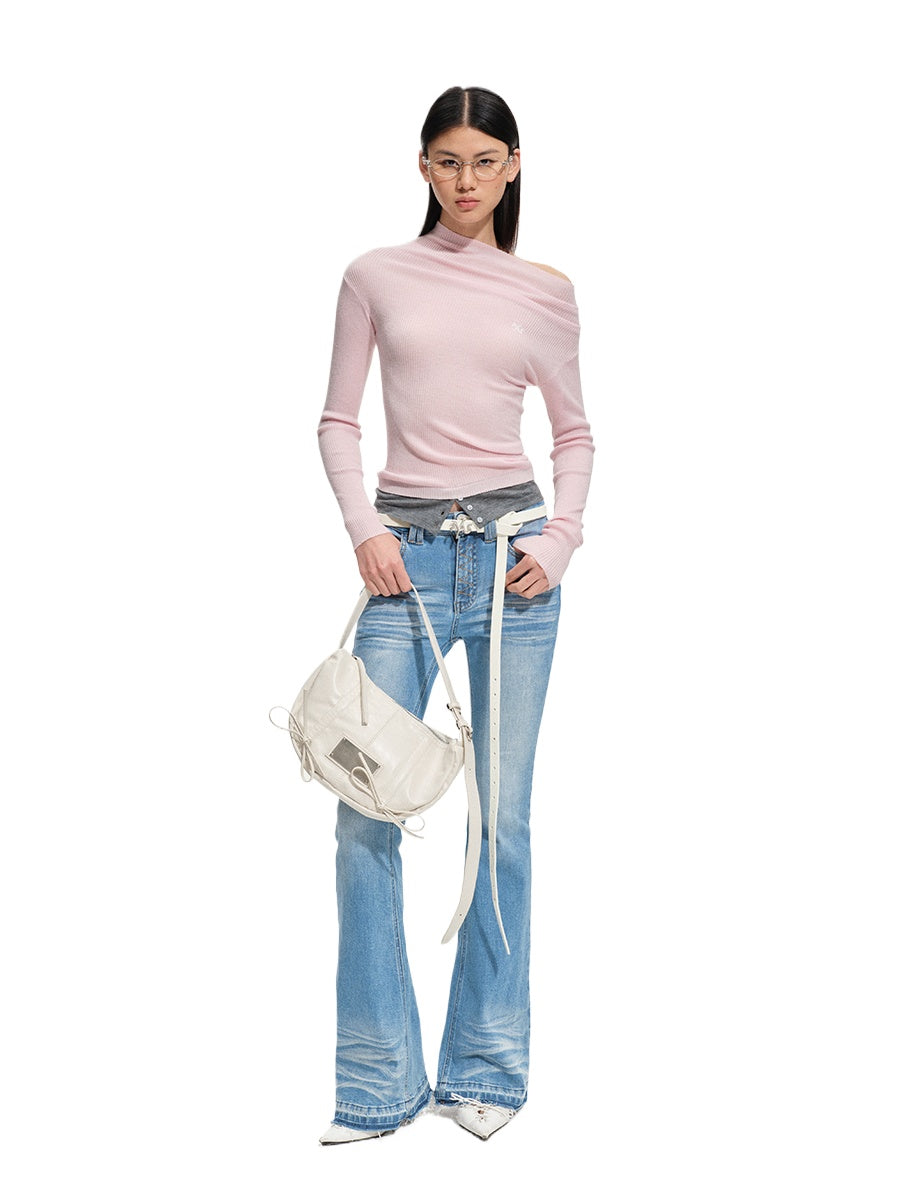 Neva Wool-Blend Knit Crewneck